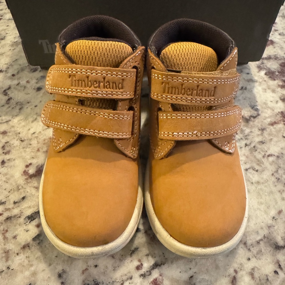 Timberland Kids Brown Strap Boots